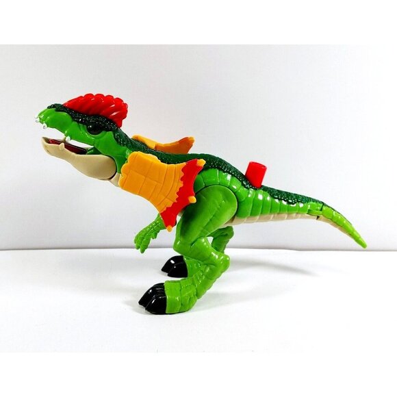 Imaginext Jurassic World Dilophosaurus Dinosaur 2018 Mattel Toy Figure Green - Picture 1 of 6